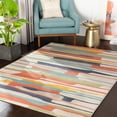 thumbnail image 1 of Mark&Day Area Rugs, 8x10 Lorient Modern Coral Area Rug, Orange Charcoal Light Slate Carpet for Living Room, Bedroom or Kitchen (7'10" x 10'3"), 1 of 8