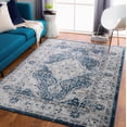 thumbnail image 1 of Mark&Day Area Rugs, 8x10 Muggenhol Traditional Navy Area Rug, Blue Grey Carpet for Living Room, Bedroom or Kitchen (7'10" x 10'), 1 of 7