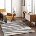 thumbnail image 1 of Mark&Day Area Rugs, 8x10 Nabila Modern Shag Dark Brown/Gray Area Rug, Brown Grey Beige Carpet for Living Room, Bedroom or Kitchen (7'10" x 10'), 1 of 3