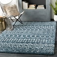 thumbnail image 1 of Mark&Day Area Rugs, 8x10 Occitanie Global Shag Navy Area Rug, Blue Grey White Carpet for Living Room, Bedroom or Kitchen (7'10" x 10'3"), 1 of 7