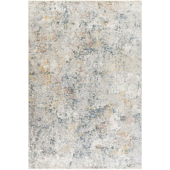Mark&Day Area Rugs, 8x10 Olland Modern Light Gray Marble Area Rug, Grey Beige White Carpet for Living Room, Bedroom or Kitchen (7'10" x 10'3")