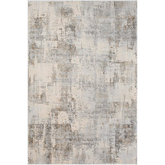 Mark&Day Area Rugs, 8x10 Polle Modern Light Gray Area Rug, Grey Beige White Carpet for Living Room, Bedroom or Kitchen (7'10" x 10'2")