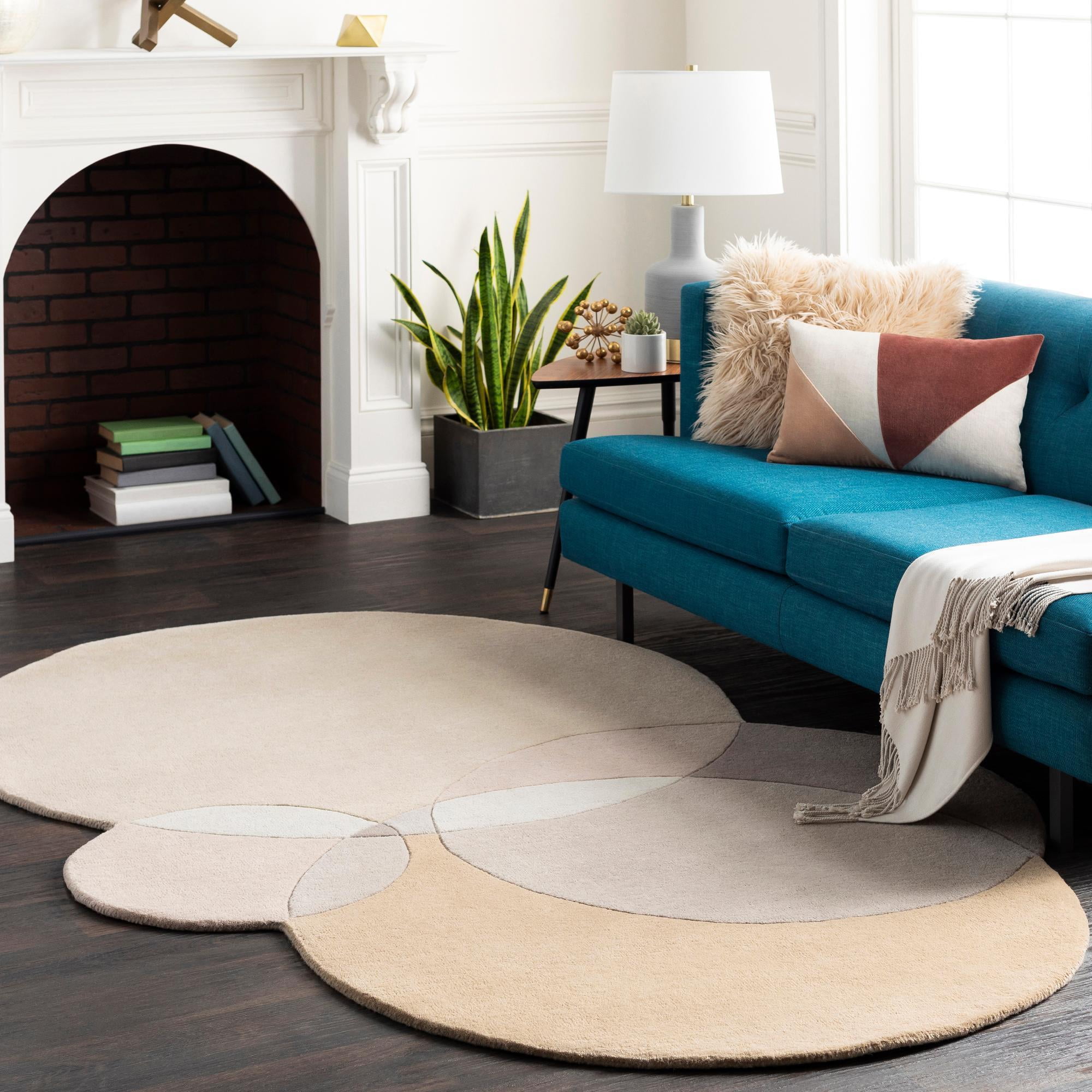Mark&Day Area Rugs, 8x10 Quiterie Modern Khaki Area Rug (8' x 10 ...