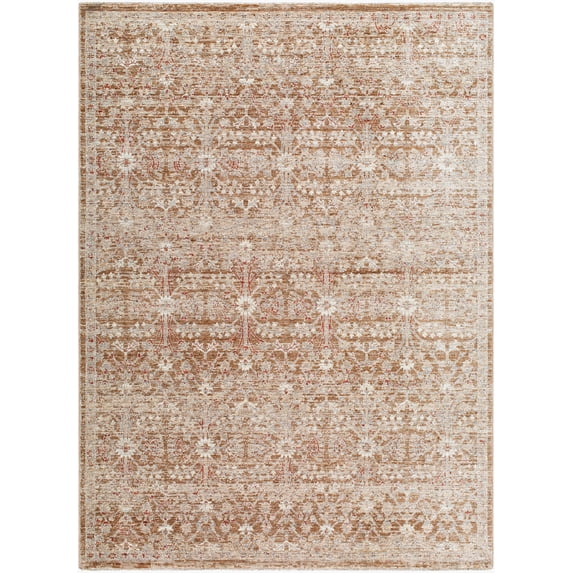 Mark&Day Area Rugs, 8x10 Sandro Traditional Tan/Burnt Orange Area Rug, Tan Cream Brown Carpet for Living Room, Bedroom or Kitchen (7'10" x 10'4")