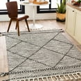 thumbnail image 1 of Mark&Day Area Rugs, 8x10 Sandwich Global Black Area Rug, Black Grey Carpet for Living Room, Bedroom or Kitchen (8' x 10'), 1 of 1