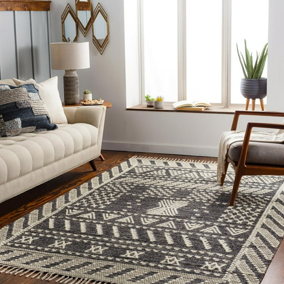 Mark&Day Area Rugs, 8x10 Stroet Global Charcoal Area Rug (8' x 10')