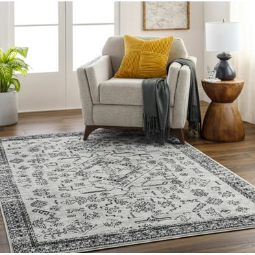Mark&Day Area Rugs, 8x10 Tiffiny Traditional Black Area Rug (7'10" x 10')
