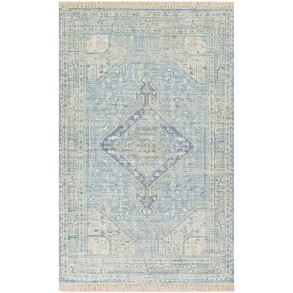 Mark&Day Area Rugs, 8x10 Winde Traditional Sky Blue Area Rug, Blue White Carpet for Living Room, Bedroom or Kitchen (8' x 10')