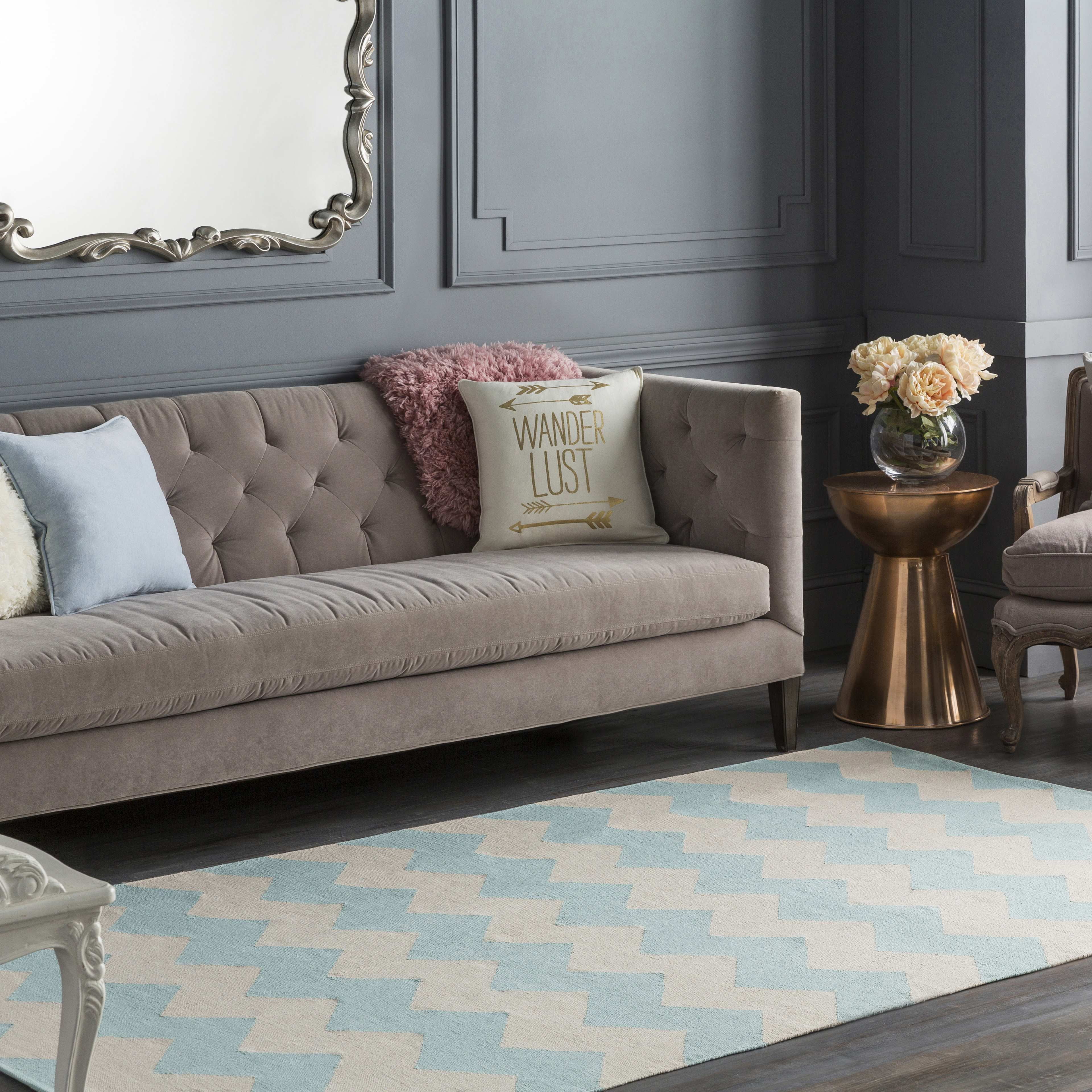 Mark&Day Area Rugs, 8x10 Zetten Modern Aqua Area Rug, Blue Beige Carpet ...