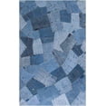 thumbnail image 1 of Mark&Day Wool Rugs, 8x11 Attalla Modern Denim Area Rug, Blue Cream Carpet for Living Room, Bedroom or Kitchen (8' x 11'), 1 of 2