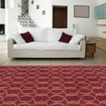 thumbnail image 1 of Mark&Day Wool Rugs, 8x11 Haxtun Modern Burgundy Area Rug, Red Carpet for Living Room, Bedroom or Kitchen (8' x 11'), 1 of 2