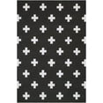 thumbnail image 1 of Mark&Day Wool Rugs, 8x11 Sardinia Modern Black Area Rug, Black Beige Carpet for Living Room, Bedroom or Kitchen (8' x 11'), 1 of 3