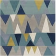 thumbnail image 1 of Mark&Day Wool Rugs, 8x8 Begles Modern Navy Square Area Rug, Blue White Carpet for Living Room, Bedroom or Kitchen (8' Square), 1 of 8
