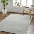 thumbnail image 1 of Mark&Day Area Rugs, 8x8 Jett Solid and Border Medium Gray Square Area Rug, Grey Carpet for Living Room, Bedroom or Kitchen (8' Square), 1 of 7