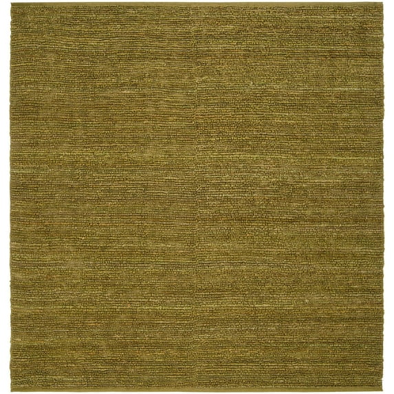 Mark&Day Jute Rugs, 8x8 Prato Cottage Olive Green Square Area Rug, Green Carpet for Living Room, Bedroom or Kitchen (8' Square)
