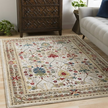 Mark&Day Area Rugs, 9x12 Aaden Traditional Cream Area Rug (9' x 12'4")