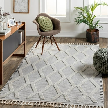 Mark&Day Area Rugs, 9x12 Ammochostos Global Gray Area Rug (9'2" x 12')