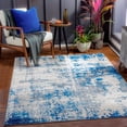 thumbnail image 1 of Mark&Day Area Rugs, 9x12 Barett Modern Dark Blue Area Rug, Grey Blue Cream Carpet for Living Room, Bedroom or Kitchen (8'10" x 12'3"), 1 of 7
