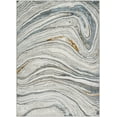 thumbnail image 1 of Mark&Day Area Rugs, 9x12 Glendy Modern Sky Blue/Beige Area Rug, Blue Beige Orange Carpet for Living Room, Bedroom or Kitchen (9'2" x 12'), 1 of 4
