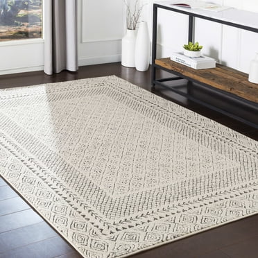 Mark&Day Area Rugs, 9x12 Julian Global Charcoal Light Beige Area Rug (9' x 12'4")