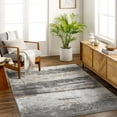 thumbnail image 1 of Mark&Day Area Rugs, 9x12 Lou Modern Charcoal/Off-White Area Rug, Grey Off-White Orange Carpet for Living Room, Bedroom or Kitchen (9'2" x 12'), 1 of 5