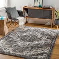 thumbnail image 1 of Mark&Day Area Rugs, 9x12 New Ross Traditional Charcoal Area Rug, Grey Ivory Carpet for Living Room, Bedroom or Kitchen (9'2" x 12'), 1 of 7