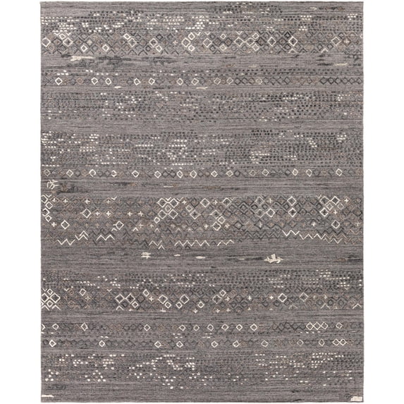 Mark&Day Area Rugs, 9x12 Poole Global Medium Gray Area Rug (8'10" x 12')