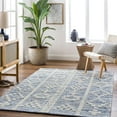 thumbnail image 1 of Mark&Day Area Rugs, 9x12 Rozel Global Denim/Lbeige Area Rug, Blue Beige Carpet for Living Room, Bedroom or Kitchen (9' x 12'), 1 of 5