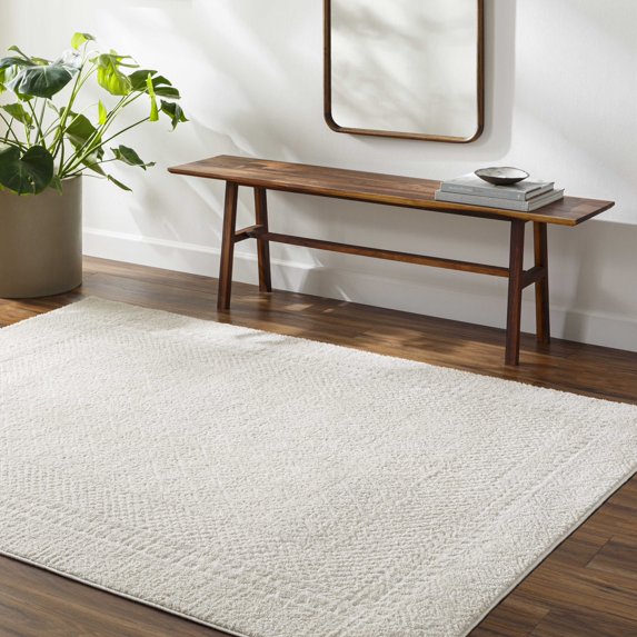 Mark&Day Area Rugs, 9x12 Vada Modern Ivory/Off-White Area Rug, Ivory Off-White Carpet for Living Room, Bedroom or Kitchen (9'2" x 12')