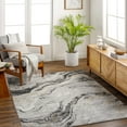 thumbnail image 1 of Mark&Day Area Rugs, 9x12 Yun Modern Abstract Marble Black Area Rug, Black Grey Yellow Marble Swirl Carpet for Living Room, Bedroom or Kitchen (9'2" x 12'), 1 of 5