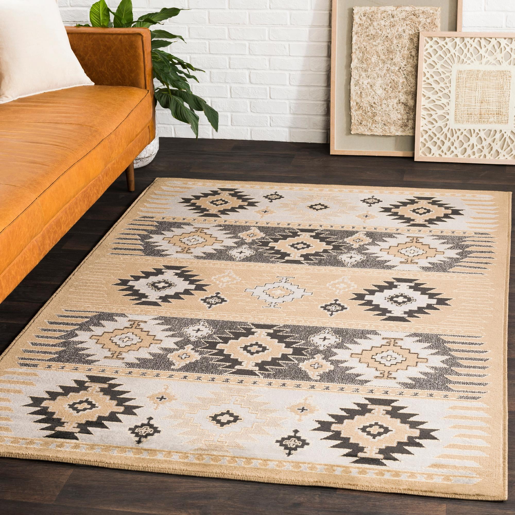 Arizona Tea Rug Mark&Day Area Rugs, 9x13 Arizona Rustic Charcoal Area Rug (8'10