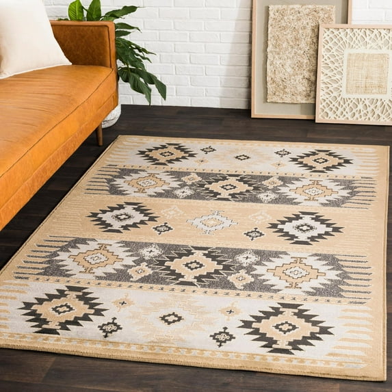 Mark&Day Area Rugs, 9x13 Arizona Rustic Charcoal Area Rug (8'10" x 12'10")