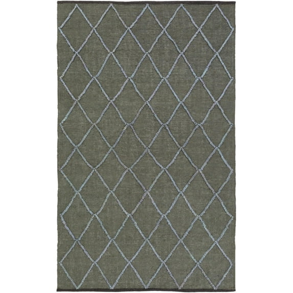 Mark&Day Jute Rugs, 9x13 Banff Cottage Olive/Slate Area Rug, Green Blue Carpet for Living Room, Bedroom or Kitchen (9' x 13')
