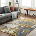 thumbnail image 1 of Mark&Day Area Rugs, 9x13 Knott Modern Navy Area Rug, Blue Ivory Yellow Carpet for Living Room, Bedroom or Kitchen (9'2" x 12'9"), 1 of 6