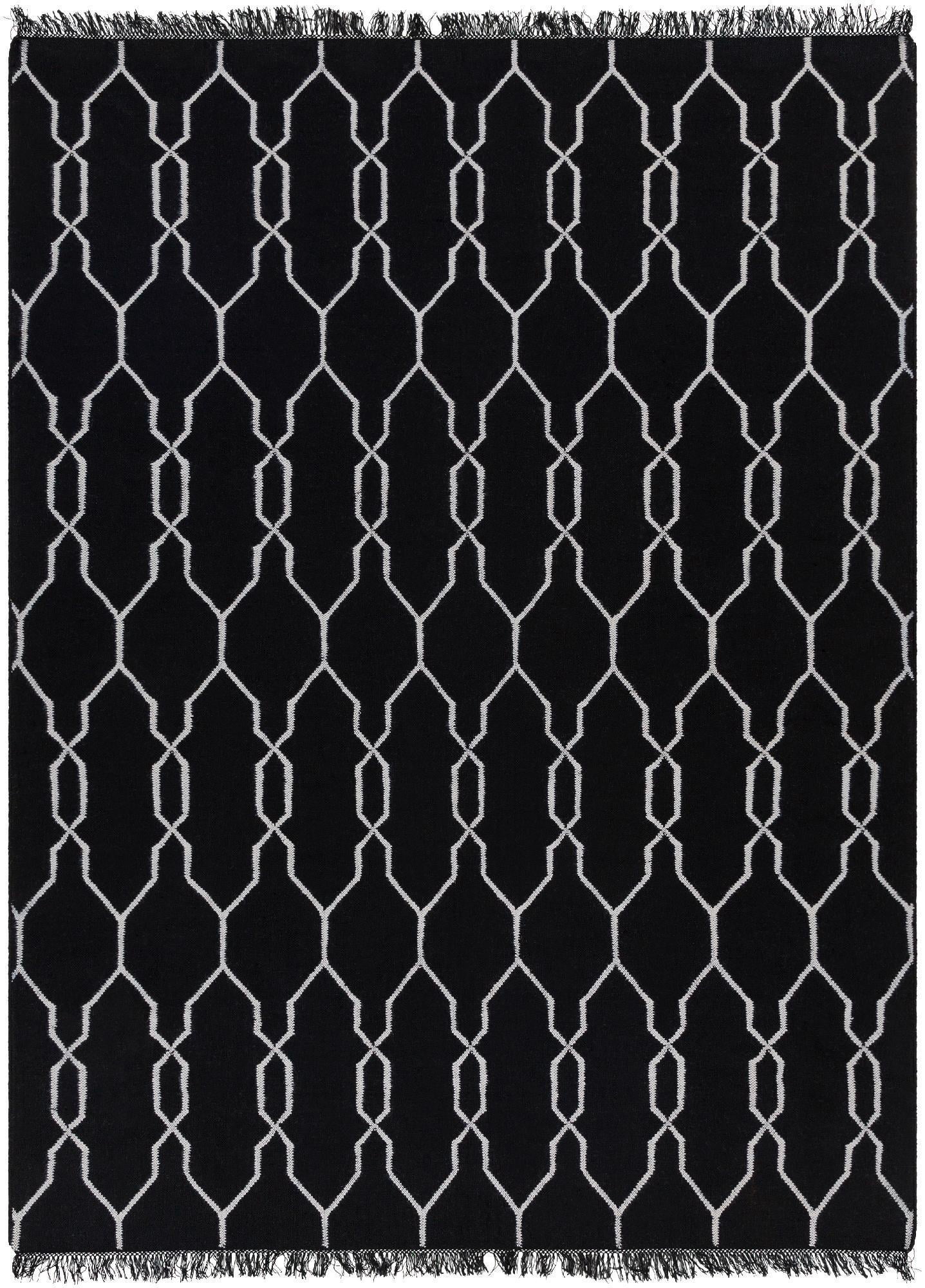 Mark&Day Area Rugs, 9x13 Tange Modern Black Area Rug, Black White — free download
