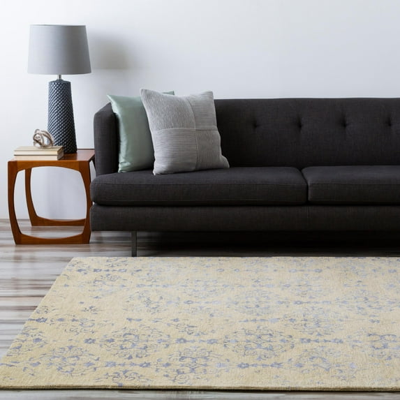 Mark&Day Area Rugs, 9x13 Wiesel Traditional Beige Area Rug, Beige Blue Carpet for Living Room, Bedroom or Kitchen (9' x 13')
