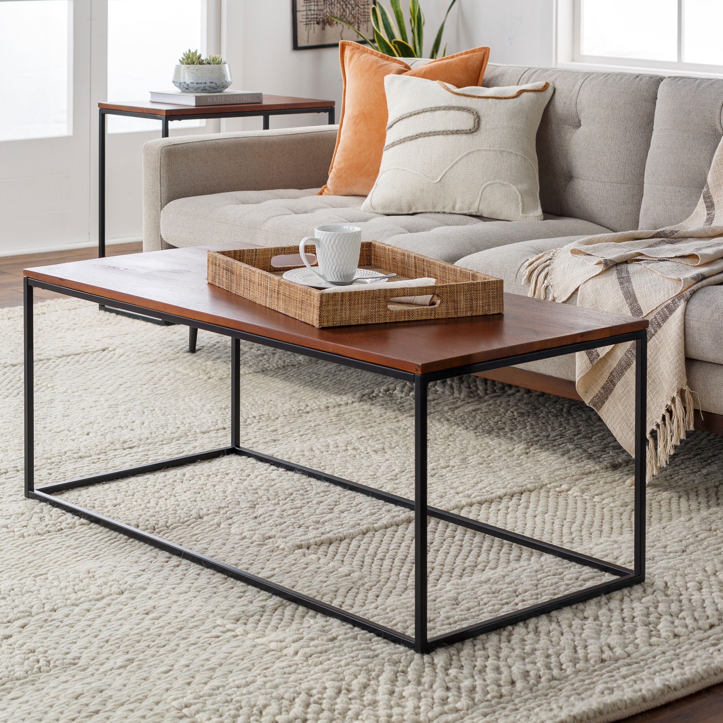 Mark&Day Coffee Table - Kirkkonummi Modern Minimalist Walnut ...