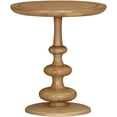 thumbnail image 1 of Mark&Day End Table - Todmorden Traditional Brown Round End Tables for Living Room, Bedroom Night Stand Side Tables - Office & Home Decor Furniture (24" H x 22" W x 22" D), 1 of 1