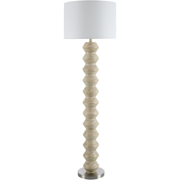 Mark&Day Floor Lamps, Edina Traditional Ivory Floor Lamp for Living Room, Bedroom or Office (63" H x 18" W x 18" D)