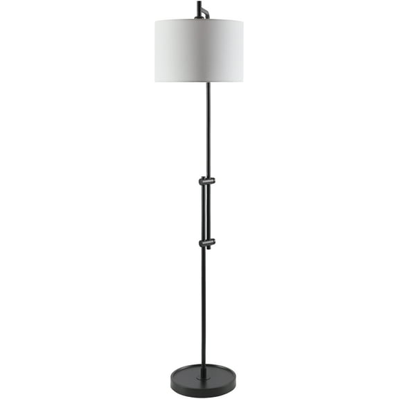 Mark&Day Floor Lamps, Jinger Modern Black Floor Lamp for Living Room, Bedroom or Office (64" H x 14" W x 14" D)