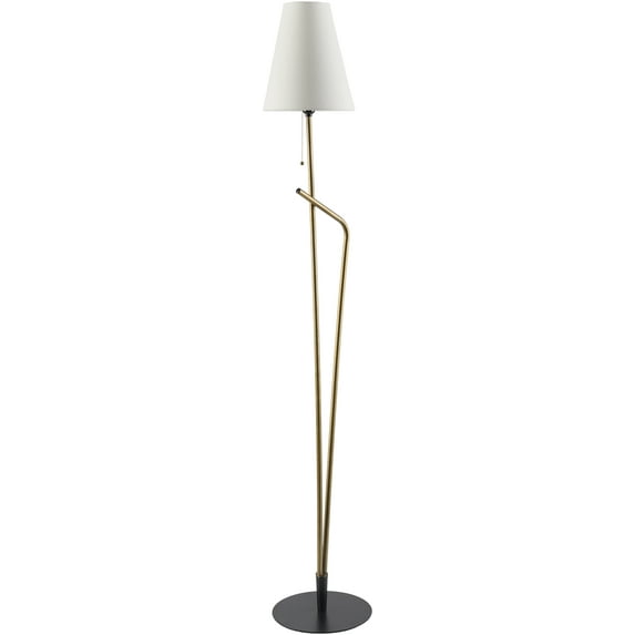 Mark&Day Floor Lamps, Kayliegh Modern Gold/Black Floor Lamp for Living Room, Bedroom or Office (65" H x 11" W x 11" D)