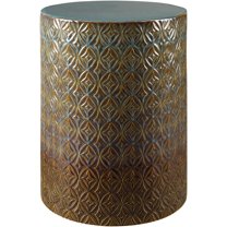 Mark&Day Garden Stools - Cassi Blue Ceramic Decorative Garden Stool - Modern Indoor Outdoor Chinoiserie Decor - Patio Garden Room Furniture Piece (19" H x 13" W x 13" D)