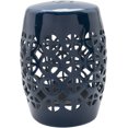 thumbnail image 1 of Mark&Day Garden Stools - Pondorf Navy Ceramic, Porcelain Decorative Garden Stool - Global Indoor Outdoor Chinoiserie Decor - Patio Garden Room Furniture Piece (18" H x 13" W x 13" D), 1 of 3