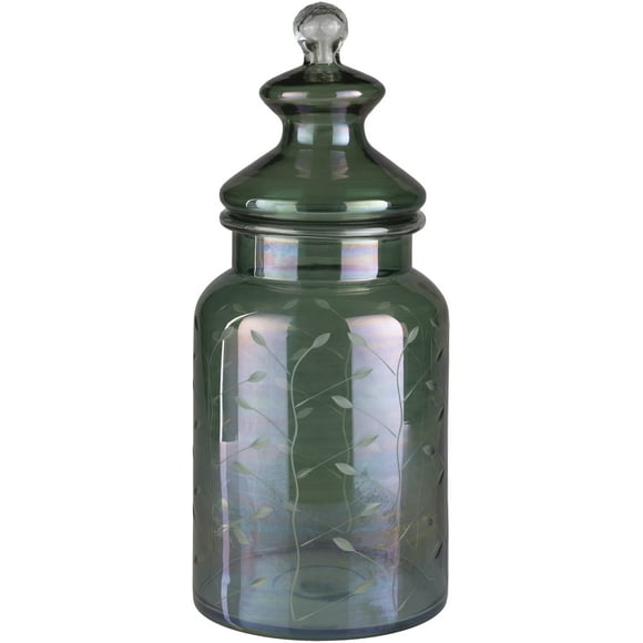 Mark&Day Jars, Straldzha Traditional Green Jar, Decorative Home Decor Accents for Living Room Bedroom Kitchen Office (17"H x 7"W x 7"D)