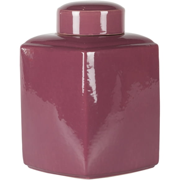 Mark&Day Jars, Ugarchin Modern Dark Purple Jar, Decorative Home Decor Accents for Living Room Bedroom Kitchen Office (16"H x 10"W x 10"D)