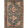 thumbnail image 1 of Mark&Day Jute Rugs, 2x3 Shafter Traditional Khaki/Dark Blue/Orange Area Rug, Green Blue Orange Carpet for Living Room, Bedroom or Kitchen (2' x 3'), 1 of 2