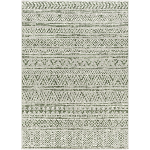 Mark&Day Outdoor Rugs, 3x10 Goff Global Indoor/Outdoor Moss Green Runner Area Rug, Non Shedding Green Carpet for Patio, Porch, Deck, Bedroom, Living Room or Kitchen (2'7" x 10' Runner)