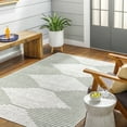 thumbnail image 1 of Mark&Day Outdoor Rugs, 3x10 Okswerd Global Indoor/Outdoor Moss/Gray Runner Area Rug, Non Shedding Green Grey Carpet for Patio, Porch, Deck, Bedroom, Living Room or Kitchen (2'7" x 10' Runner), 1 of 3