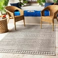 thumbnail image 1 of Mark&Day Outdoor Rugs, 3x12 Antibes Global Indoor/Outdoor Black Runner Area Rug, Non Shedding Black White Carpet for Patio, Porch, Deck, Bedroom, Living Room or Kitchen (2'7" x 12' Runner), 1 of 6