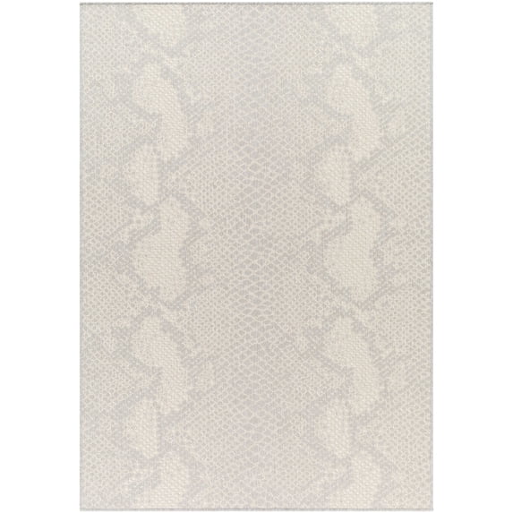 Mark&Day Outdoor Rugs, 2x3 Krysten Modern Indoor/Outdoor Light Gray/Beige Area Rug, Non Shedding Grey Beige Carpet for Patio, Porch, Deck, Bedroom, Living Room or Kitchen (2' x 3')